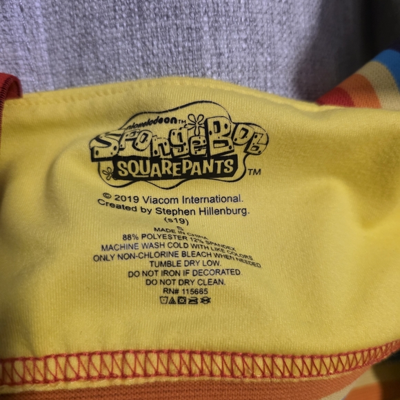 SpongeBob SquarePants Rainbow Sports Bra Small - Picture 7 of 7